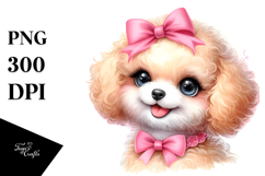 Happy Baby Poodle PNG Product Image 1