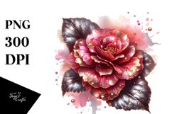 Detailed Begonia Sticker Design Product Image 3