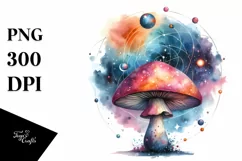 colorfull Magical Mushroom | Sublimation | Clipart Product Image 3