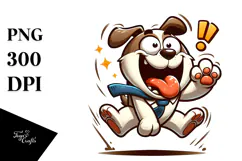 Cute Dog with Bow Tie, PNG Product Image 1