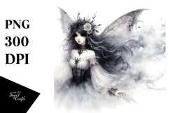 Whimsical Gothic Fairy Illustration, Transparent PNG Product Image 1