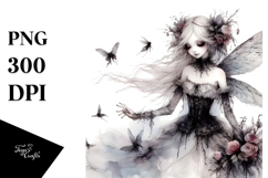 Whimsical Gothic Fairy Design, Transparent PNG Product Image 1