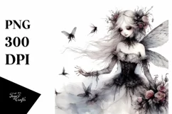 Whimsical Gothic Fairy Design, Transparent PNG Product Image 3