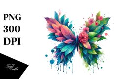 Abstract Vibrant Butterfly, PNG Product Image 3