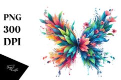 Abstract Vibrant Butterfly, PNG Product Image 3