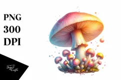 Detailed Mushroom, High-Res PNG Product Image 1