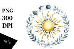 Simple Whimsical Sun PNG Product Image 1