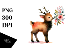 Vibrant Baby Elk | Sublimation Clipart Product Image 1