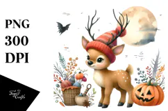 Vibrant Baby Elk | Sublimation Clipart Product Image 1