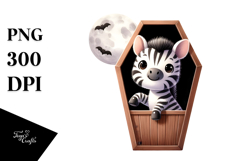 Cute Baby Zebra Halloween, High-Res PNG Product Image 1
