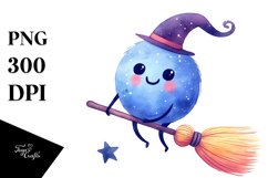 Vibrant Cute Broom Watercolor Product Image 3