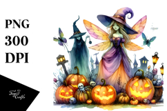 Koons Style Halloween Fairy Clipart Product Image 1
