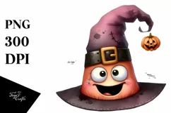 Funny Watercolor Halloween Hat | Clipart Product Image 3