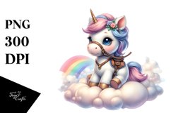 Baby Unicorn Equipped for Instructor | Clipart Product Image 3