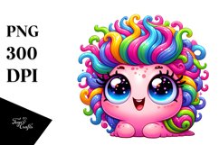 Colorful Cute Cartoon Baby Snail | Sublimation | Clipart Product Image 1