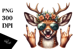 Sublimation Sticker Flower Clipart Product Image 1