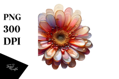Glossy Gerbera in Material, PNG Product Image 1