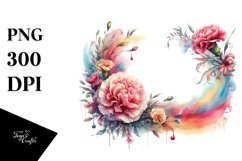 Vibrant Carnation Frame Clipart Product Image 1