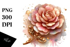 Glossy Golden Carnation Design Product Image 1