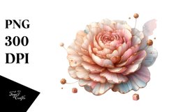 Golden Carnation Watercolor Splash Product Image 3