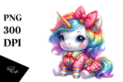Cute Baby Unicorn PNG Product Image 1