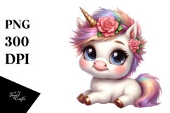 Cute Unicorn Pose Clipart | Sublimation | Clipart Product Image 3