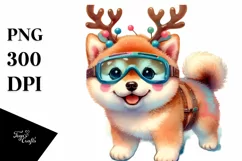 Playful Shiba Inu, Transparent PNG Product Image 3