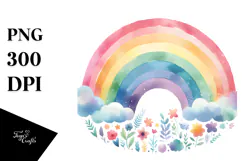 Rainbow Colorful Pastel Clipart Product Image 1
