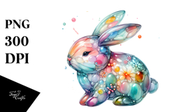 Colorful Bunny PNG Product Image 1