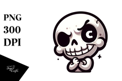 Silly Animal Skull with Sarcastic Eyes, Trending PNG Product Image 1