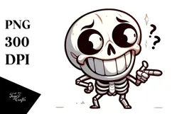 Silly Animal Skull with Sarcastic Eyes, Trending PNG Product Image 1