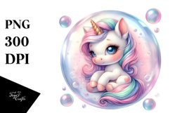 Cute Unicorn Clipart |T-shirt, Mug, Tumbler Product Image 1