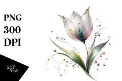 Tulip with Metalic Insertions, PNG Product Image 1