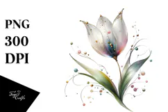 Tulip with Metalic Insertions, PNG Product Image 1