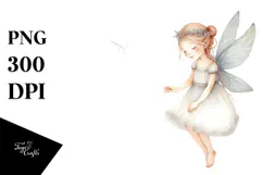Whimsical Boho Fairy Artwork, Transparent PNG Product Image 1