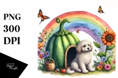 Dog House Rainbow Butterfly | Sublimation Clipart Product Image 3