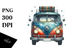 Vintage Van with Stars, 20 oz Tumbler Product Image 1