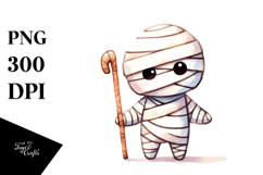 Simple Halloween Mummy PNG Product Image 1