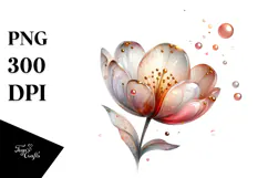 Glossy Tulip, Watercolor PNG Product Image 1