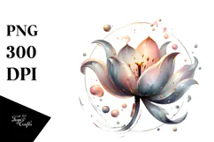 Glossy Tulip, Watercolor PNG Product Image 1