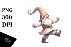 Vintage Dancing Gnome PNG Product Image 1