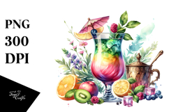 Creative Cocktail View from Back PNG Product Image 1