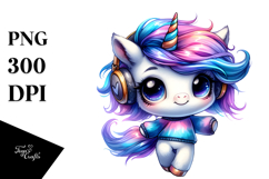 Cute Unicorn Dancing PNG Product Image 1