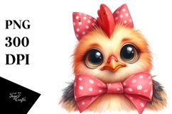 Funny Baby Rooster Portrait Clipart Product Image 3