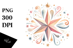 Simple Whimsical Star PNG Product Image 1