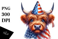 Confused Highland Cow | Sublimation | Clipart Product Image 3