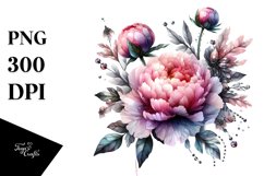 Shiny Peonies Material Clipart Product Image 3