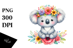 Cartoon Flower Crown Clipart Product Image 1
