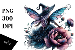Gothic Fairy on Cloud PNG Product Image 1