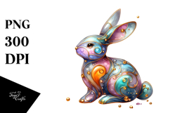 Colorful Bunny PNG Product Image 1